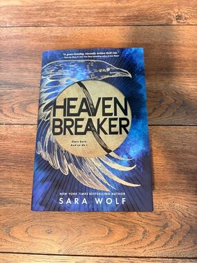 Heavenbreaker Special Edition  by Sara Wolf - Blue & Gold Hardcover